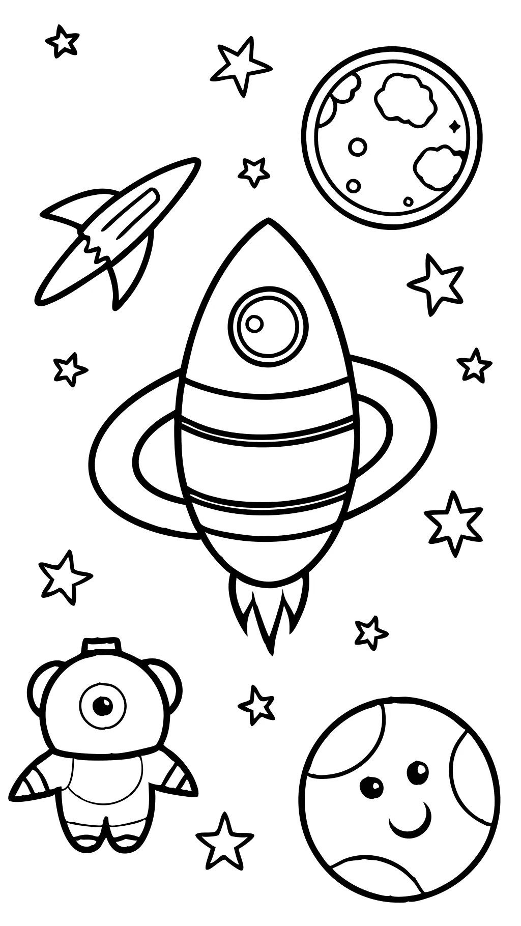 outerspace coloring pages